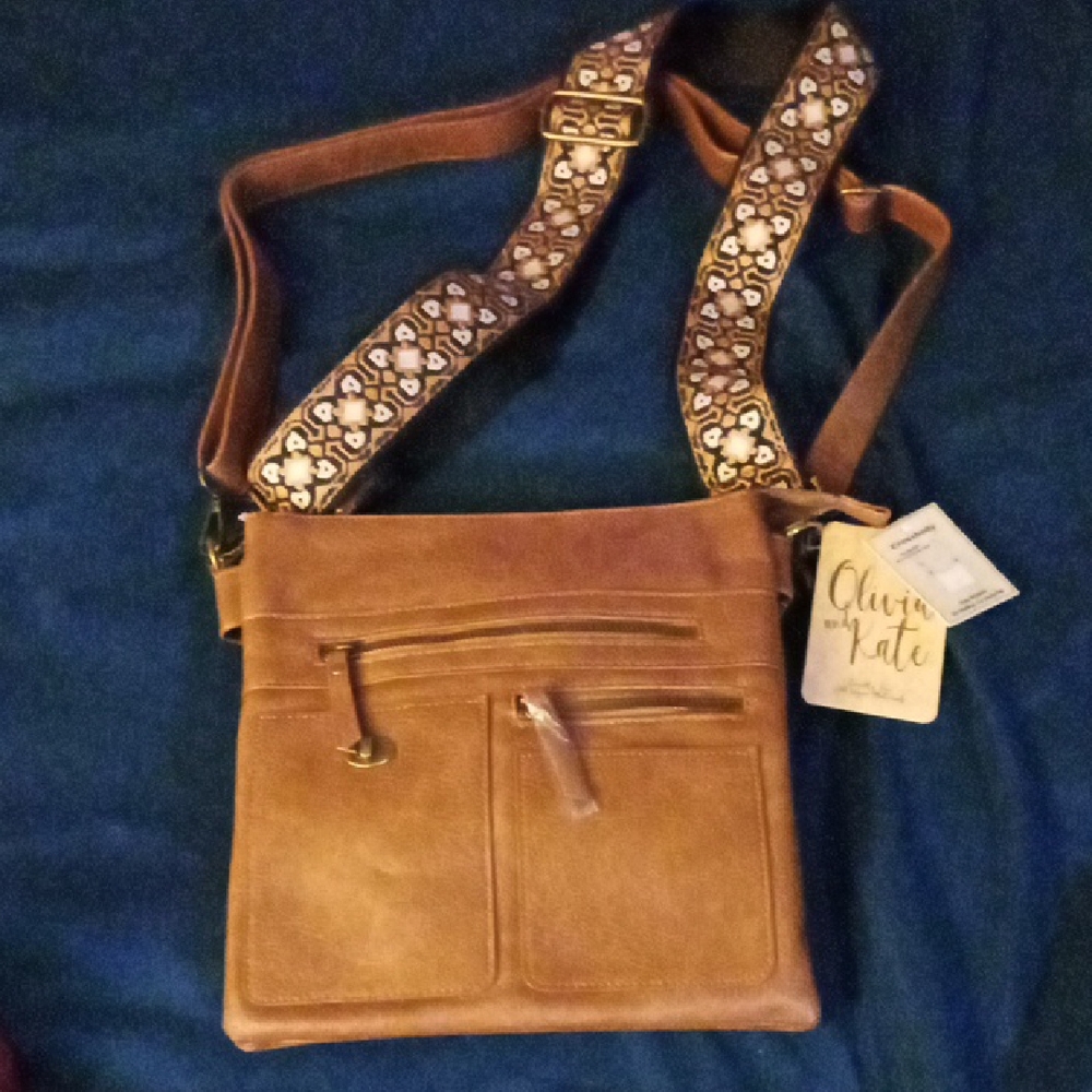 Chic Brown Crossbody Bag by